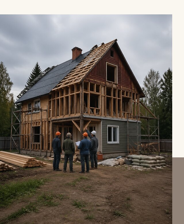 Реконструкция дачного дома в Камышине под ключ с проектом