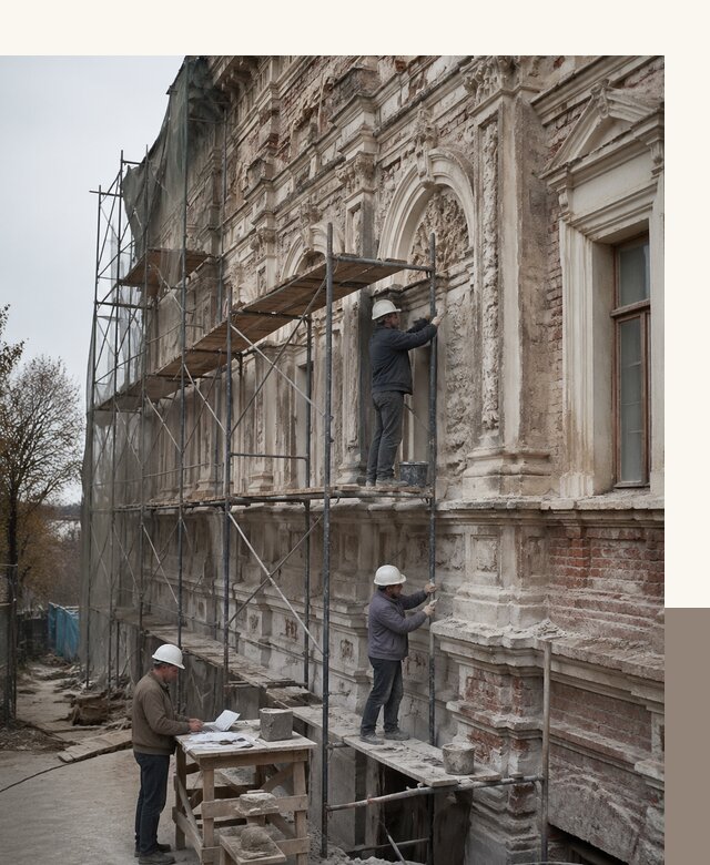 Реставрация объектов культурного наследия под ключ в Камышине