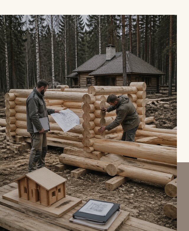 Проектирование и строительство домов из бревна в Камышине